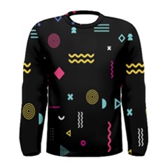 Geometric Art Colorful Shape Men s Long Sleeve Tee