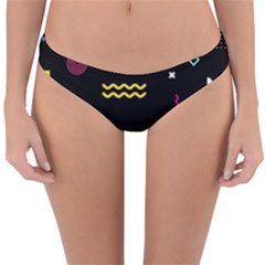 Geometric Art Colorful Shape Reversible Hipster Bikini Bottoms