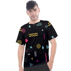 Geometric Art Colorful Shape Men s Sport Top