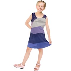 Illustration People Enjoying Summer Season Kids  Tunic Dress by Ravend