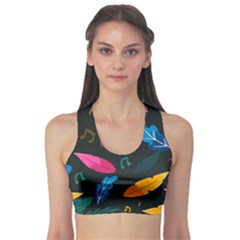 Illustrations Background Pattern Leaves Leaf Nature Texture Sports Bra