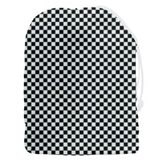 Black And White Background Black Board Checker Drawstring Pouch (3xl)