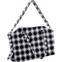 Square Diagonal Pattern Seamless Canvas Crossbody Bag View1