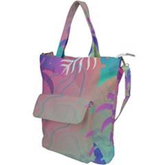 Nature Palm Tree Leaves Leaf Plant Tropical Shoulder Tote Bag