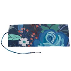 Floral Background Digital Art Roll Up Canvas Pencil Holder (s)