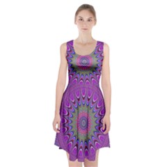 Art Mandala Design Ornament Flower Racerback Midi Dress