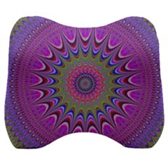 Art Mandala Design Ornament Flower Velour Head Support Cushion