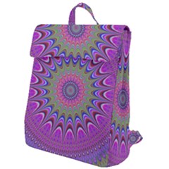 Art Mandala Design Ornament Flower Flap Top Backpack by Ravend