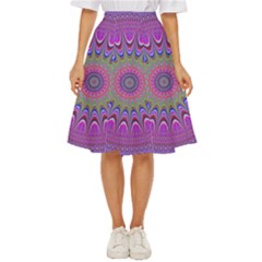 Art Mandala Design Ornament Flower Classic Short Skirt by Ravend