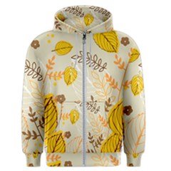 Nature Leaves Leaf Flowers Flower Background Wallpaper Men s Zipper Hoodie