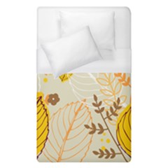 Nature Leaves Leaf Flowers Flower Background Wallpaper Duvet Cover (single Size)