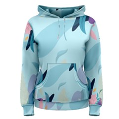 Leaves Leaf Nature Background Plant Women s Pullover Hoodie