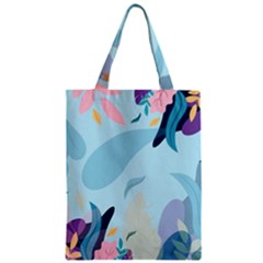 Leaves Leaf Nature Background Plant Zipper Classic Tote Bag