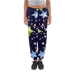 Illustration Abstract Heart Cover Blue Gift Women s Jogger Sweatpants