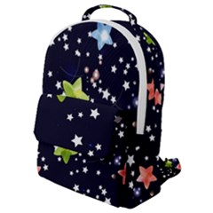 Illustration Abstract Heart Cover Blue Gift Flap Pocket Backpack (small)