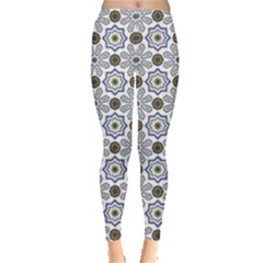 Flower Branch Corolla Wreath Lease Leggings 