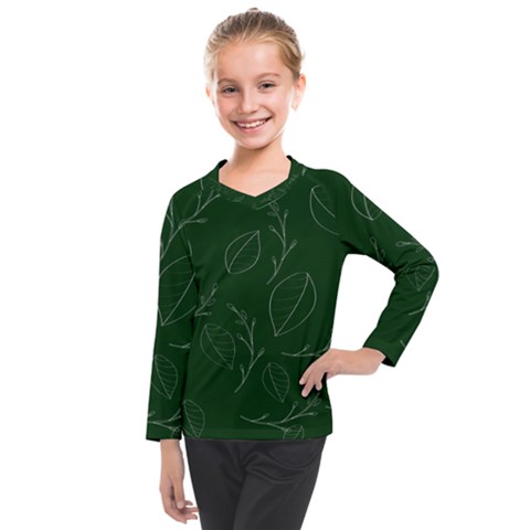 Leaves Leaf Foliage Plant  Background Kids  Long Mesh Tee by danenraven