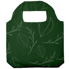 Leaves Leaf Foliage Plant  Background Foldable Grocery Recycle Bag by danenraven