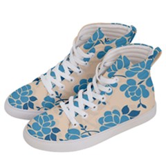 Flower Petal Branch Corolla Men s Hi-top Skate Sneakers by danenraven