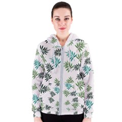 Leaves Leaf Green Nature Women s Zipper Hoodie