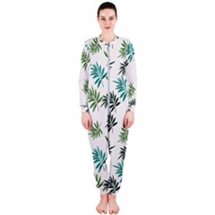 Leaves Leaf Green Nature Onepiece Jumpsuit (ladies)