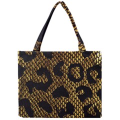 Metallic Snake Skin Pattern Mini Tote Bag by BangZart