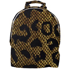 Metallic Snake Skin Pattern Mini Full Print Backpack by BangZart