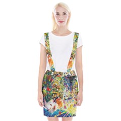 Multicolor Anime Colors Colorful Braces Suspender Skirt