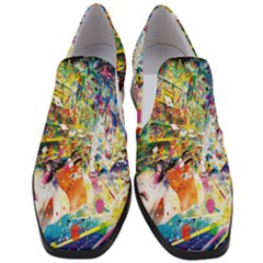 Multicolor Anime Colors Colorful Women Slip On Heel Loafers by BangZart