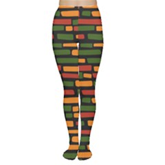 Ethiopian Bricks - Green, Yellow And Red Vibes Tights by ConteMonfreyShop