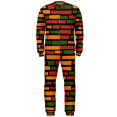 Ethiopian Bricks - Green, Yellow And Red Vibes Onepiece Jumpsuit (men) by ConteMonfreyShop