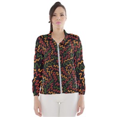 Ethiopian Inspired Doodles Abstract Women s Windbreaker by ConteMonfreyShop