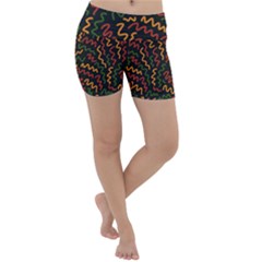 Ethiopian Inspired Doodles Abstract Lightweight Velour Yoga Shorts by ConteMonfreyShop