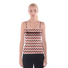 Geometric Pink Waves  Spaghetti Strap Top by ConteMonfreyShop