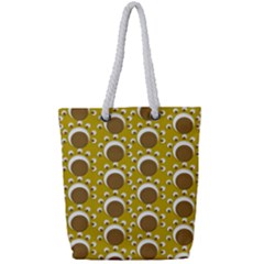 Minimalist Circles  Full Print Rope Handle Tote (small) by ConteMonfreyShop