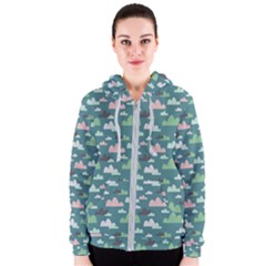 Llama Clouds   Women s Zipper Hoodie by ConteMonfreyShop