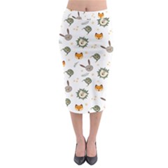 Rabbit, Lions And Nuts   Midi Pencil Skirt by ConteMonfreyShop