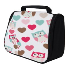 Lovely Owls Full Print Travel Pouch (small)
