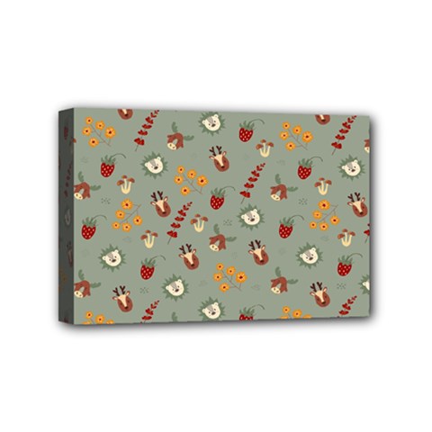 Wild Forest Friends  Mini Canvas 6  X 4  (stretched) by ConteMonfreyShop