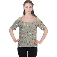 Wild Forest Friends  Cutout Shoulder Tee