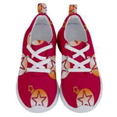 Orange Ornaments With Stars Pink Running Shoes