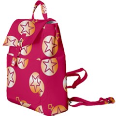 Orange Ornaments With Stars Pink Buckle Everyday Backpack