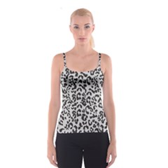 Leopard Print Gray Theme Spaghetti Strap Top by ConteMonfreyShop