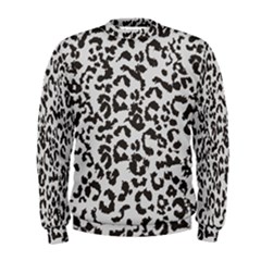Leopard Print Gray Theme Men s Sweatshirt by ConteMonfreyShop
