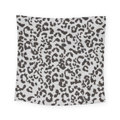 Leopard Print Gray Theme Square Tapestry (small) by ConteMonfreyShop
