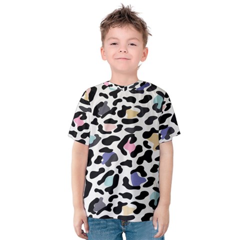 Jaguar Spots Colorful Kids  Cotton Tee by ConteMonfreyShop