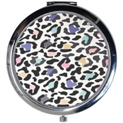 Jaguar Spots Colorful Mini Round Mirror