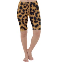 Leopard Print Spots Cropped Leggings  by ConteMonfreyShop