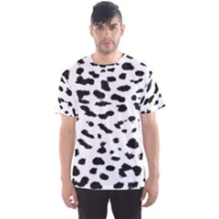 Leopard Print Jaguar Dots Black And White Men s Sport Mesh Tee