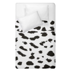 Leopard Print Jaguar Dots Black And White Duvet Cover Double Side (single Size) by ConteMonfreyShop